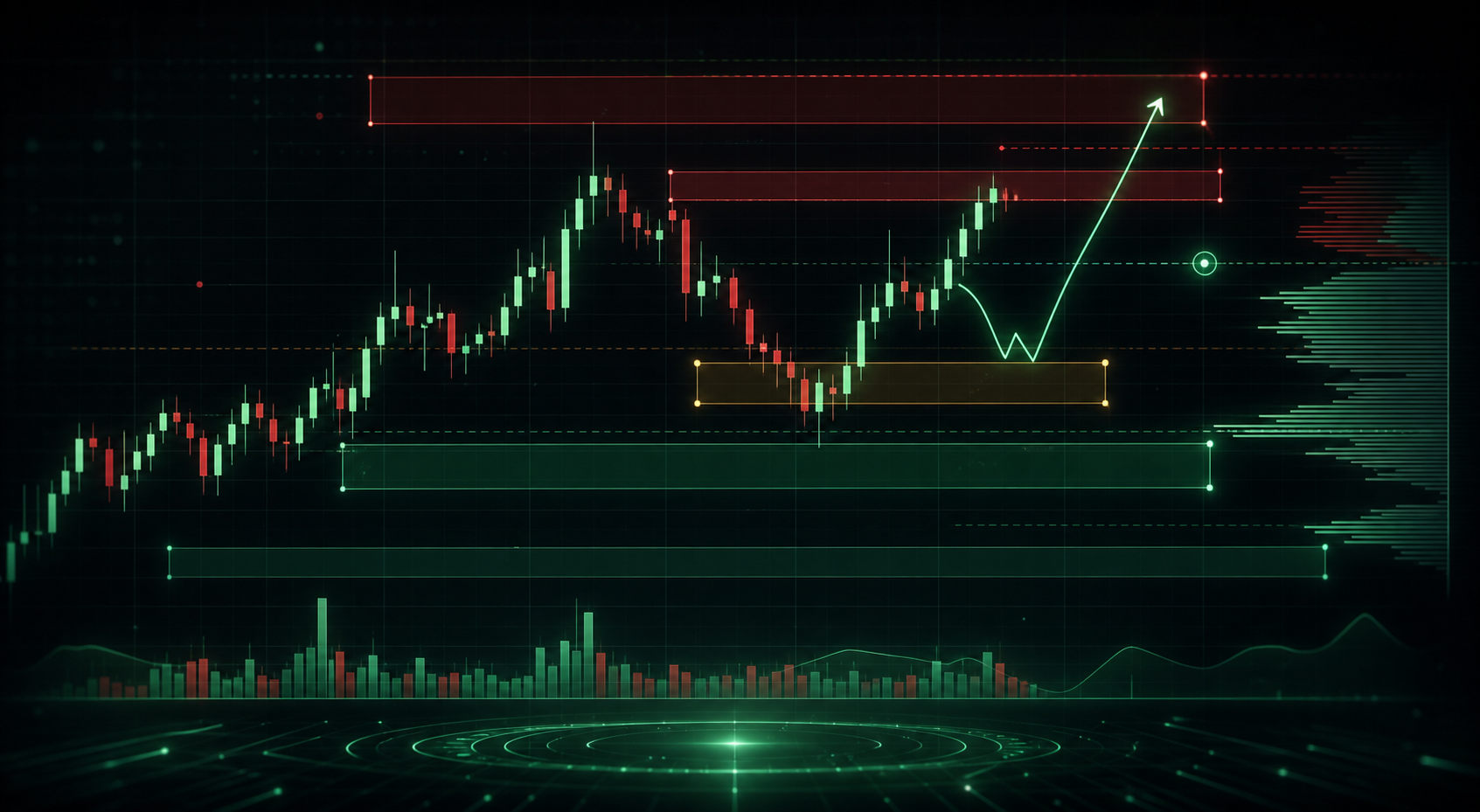 NAS100 liquidity and structure chart